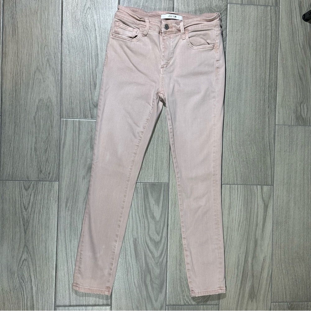 JOE’S JEANS Pale Rose Pink Mid Rise Skinny Ankle Jeans 28